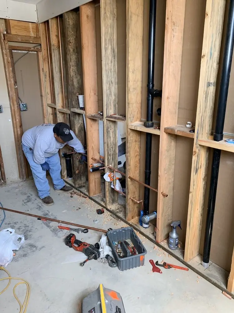 Commercial rough-in plumbing for Gas Line Repair in New Paris